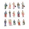 100PCS 1:75/1:87/1:100 Full Seated Small Person Sand Table Model Material For Simulated Sand Table Garden Decoration