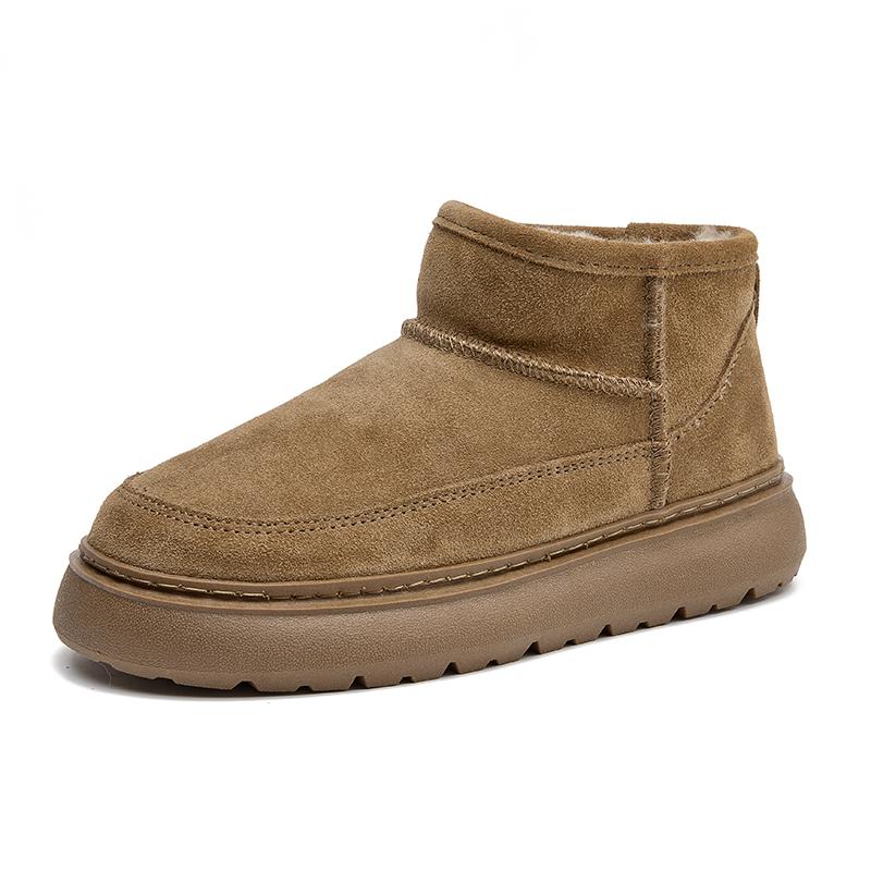 

Зимняя обувь женская Уютные зимние женские ботильоны на щиколотке Подкладка из шерсти Нескользящие Массивные ботильоны 35 коричневый