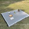Outdoor picnic mat linen tablecloth camping blanket atmosphere tablecloth picnic mat outing car trunk mat