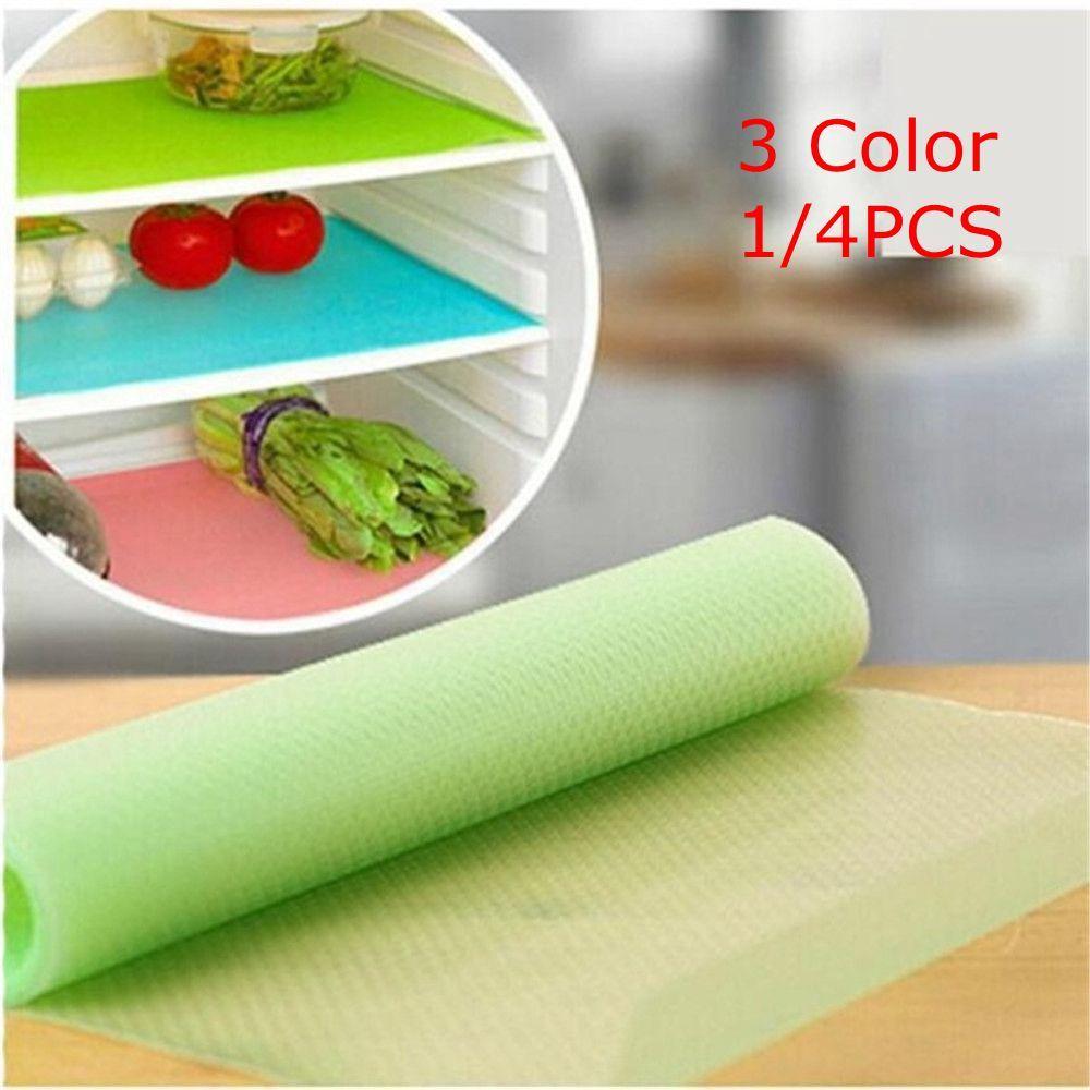 1/4 Pcs Hot Waterproof Cupboard Home Decor Multifunction Refrigerator Pad Antibacterial Mildewproof