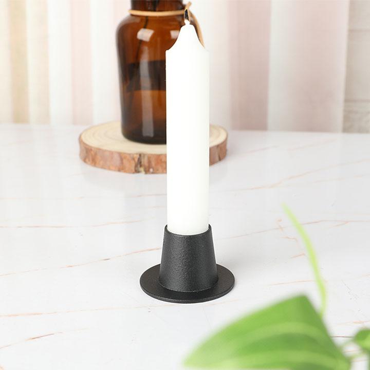 4Pcs Black/gold Candle Holders Retro Candlestick Stand Dining Tables Decor for Home Wedding Party Anniversary Housewarming Gifts