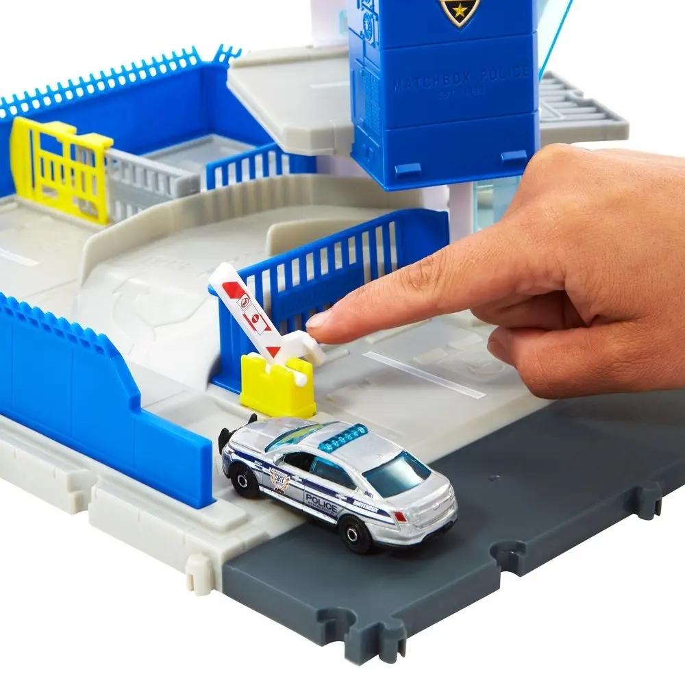 Mattel Action Drivers Police Station Toy Constructor Set Multicolore