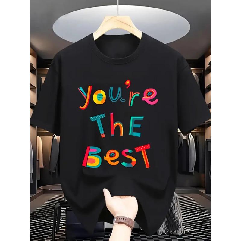 

Европейские размеры Летняя мужская модная футболка с коротким рукавом с принтом в виде букв S чёрный