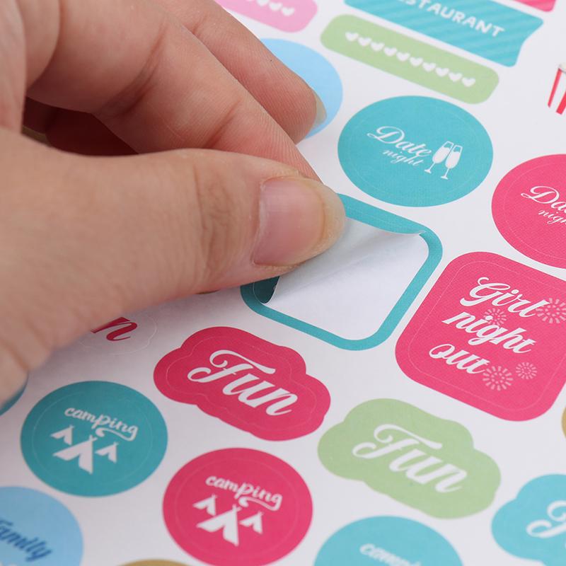 12 Foi Plan de Lucru Studiu Diy Decorațiune Pre-tăiată Papetărie Autocolant Jurnal Planner