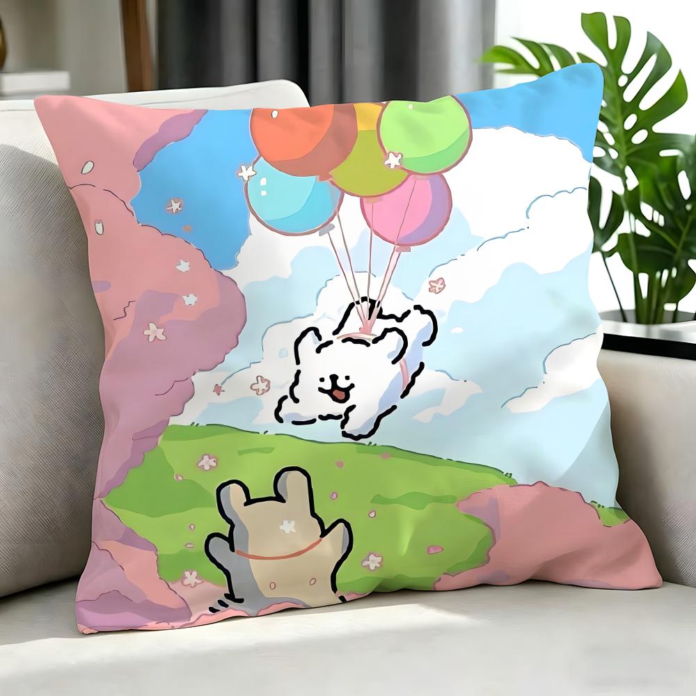 CCartoon maltese and golden retrievered Cushion Cover Cushion Cover Set Pcs x x x Pillowcase Decorative Sofa Home