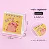 Simple Small 2026 Desk Calendar Cartoon Desktop Decoration Mini Calendar Standing Flip Coil Calendar Office School Supplies
