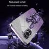 For Huawei Nova 10 Pro 4G Cell Phone Case Cartoon Rabbit Glitter PC+TPU Pull-out Kickstand Cover