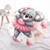 1pc Koala Ballerina In Pink Tutu Umbrella with Plastic Handle,Suitable for All Seasons Home Travel Outdoor UmbrellaDD067