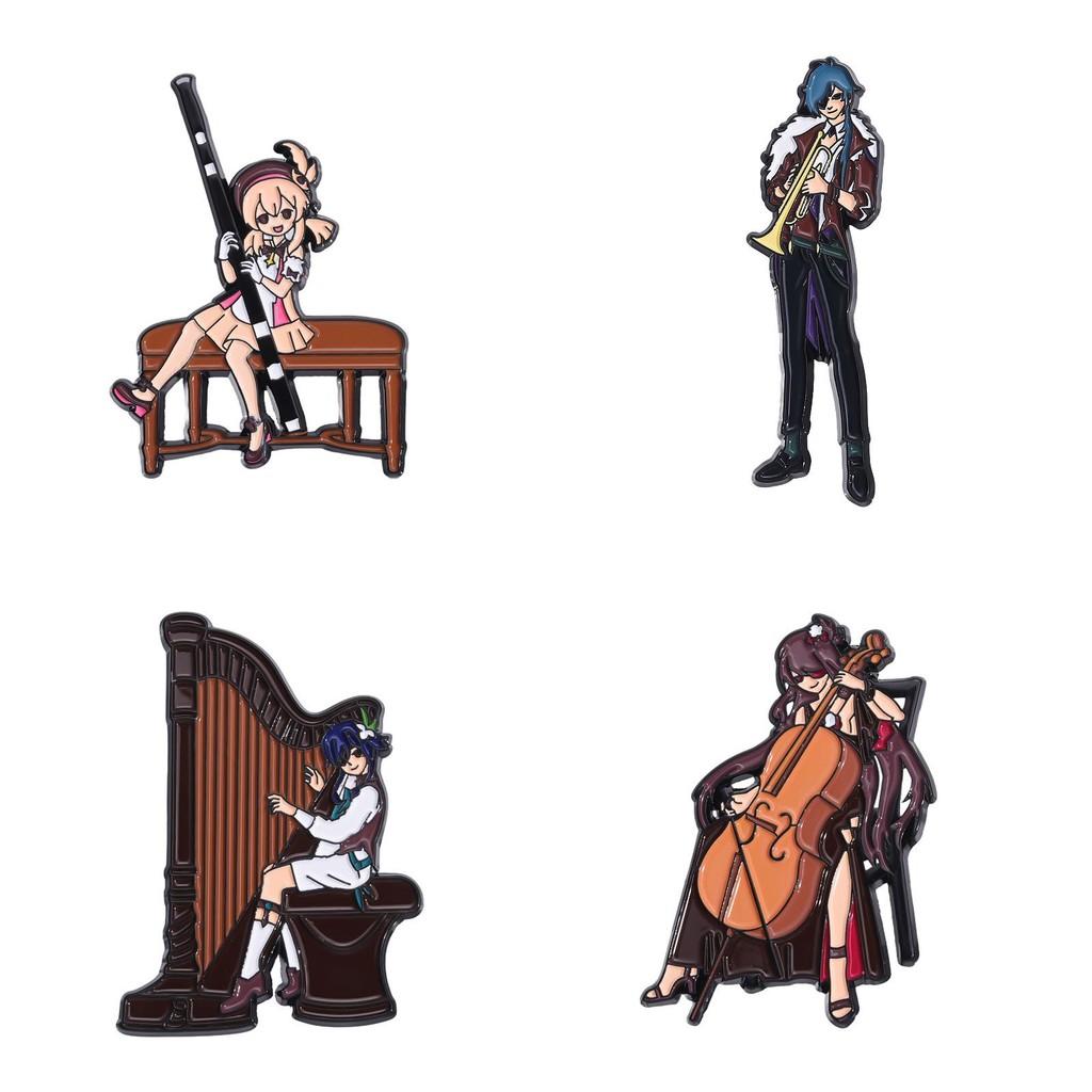 Cartoon Anime Character Brooch Metal Alloy Pin With Colorful Enamel Finish For Stylish Decoration