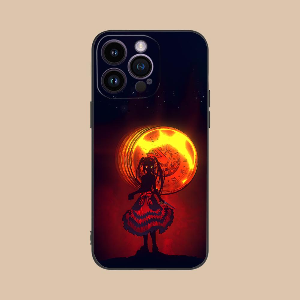 Date a Live Kurumi Tokisaki Phone Case for iPhone 17 16 15 14 13 12 11 X XR XS 8 7 Pro Max Plus Mini Colour Protective Cover