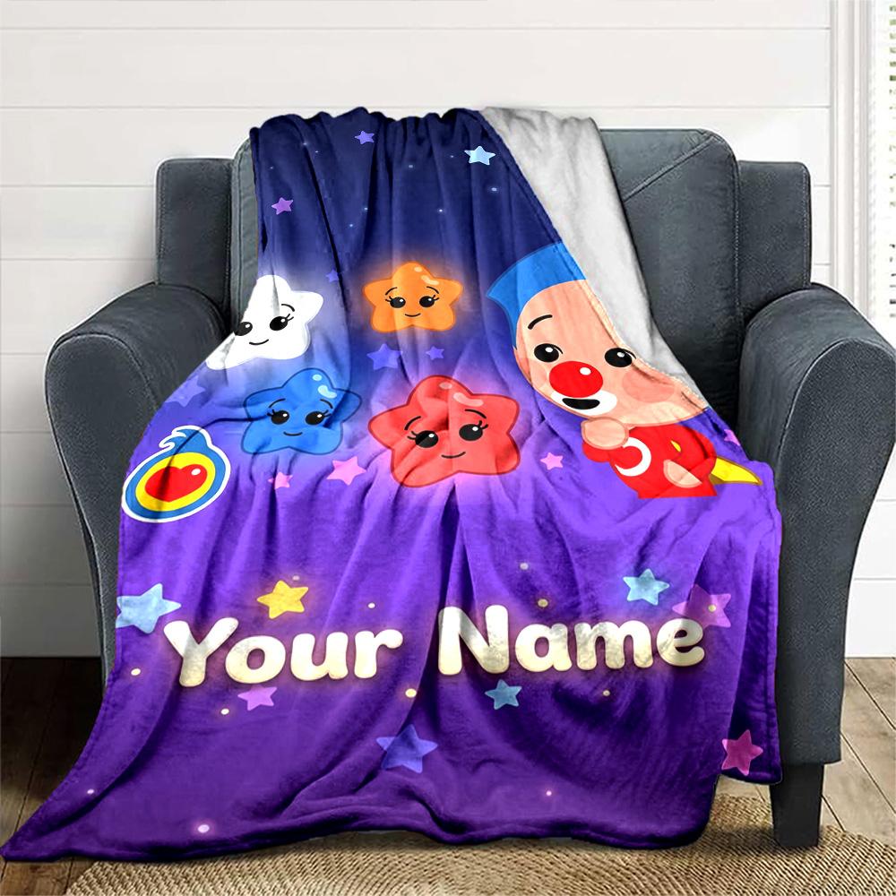 Plim Plim Customize Your Name Blanket Multi-purpose Customizable Blanket Comfortable Throw For Office Home Decor Picnics Bedding for All Occasions
