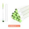 Reusable Eyelash Brushes Tube Spoolies Brushes Mascara Wands Plastic Fiber Nylon Lash Makeup Fruit Brush Tube 10pcs/bag
