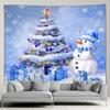 Christmas Tree Snowman Pattern Tapestry Bedroom Living Room Home Christmas Decoration