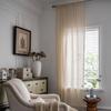 Fabric Daddy Blackout Crochet Curtains - Soundproof, Magic Tape for Bedroom, Kitchen & Living Room Bay Windows