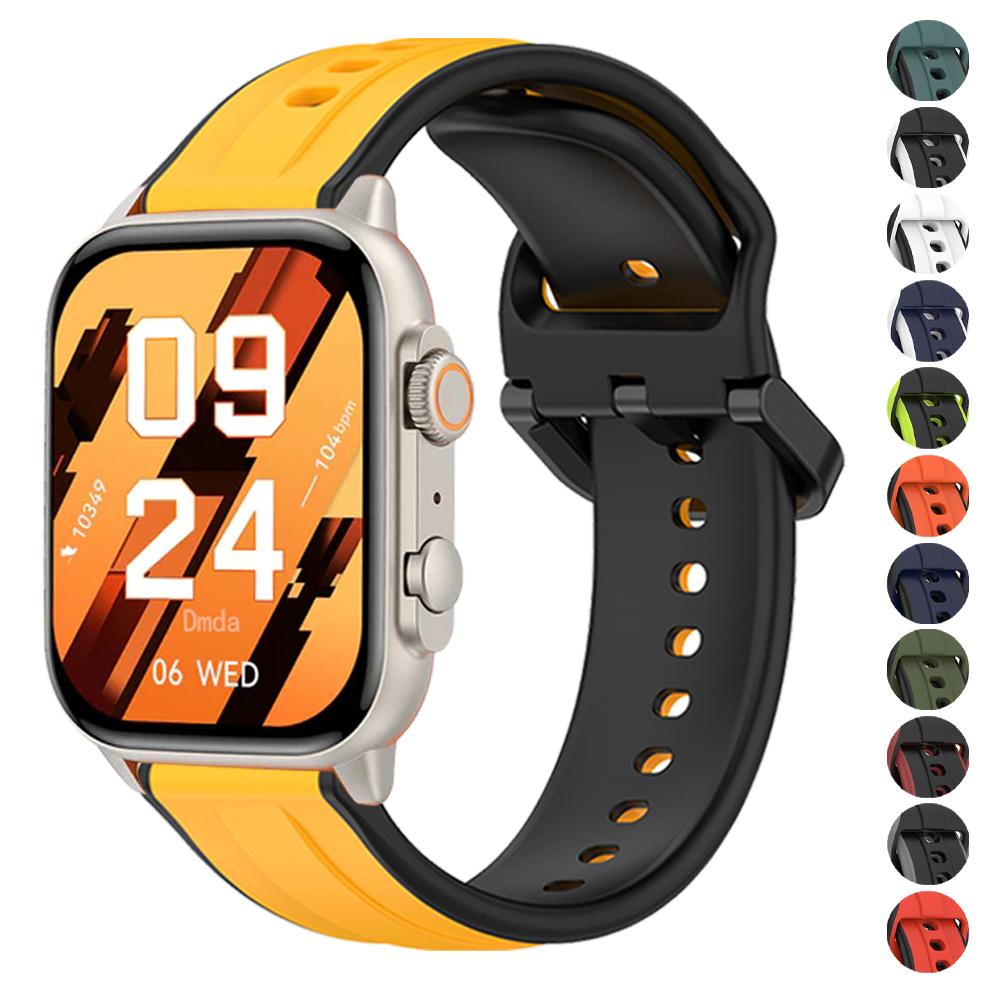 Soft Sports Silicone Strap For COLMI C81 C80 M40 M42 Band For COLMI P71 P73 P8 I30 I31 Smart Watch 20mm 22mm Breathable Bracelet