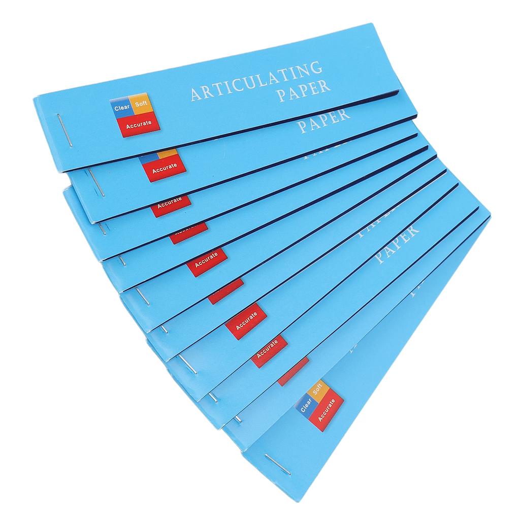 10 Blatt Dental Artikulationspapier Blau Dünn Dental Labor Biss Artikulationspapier für Mundpflege