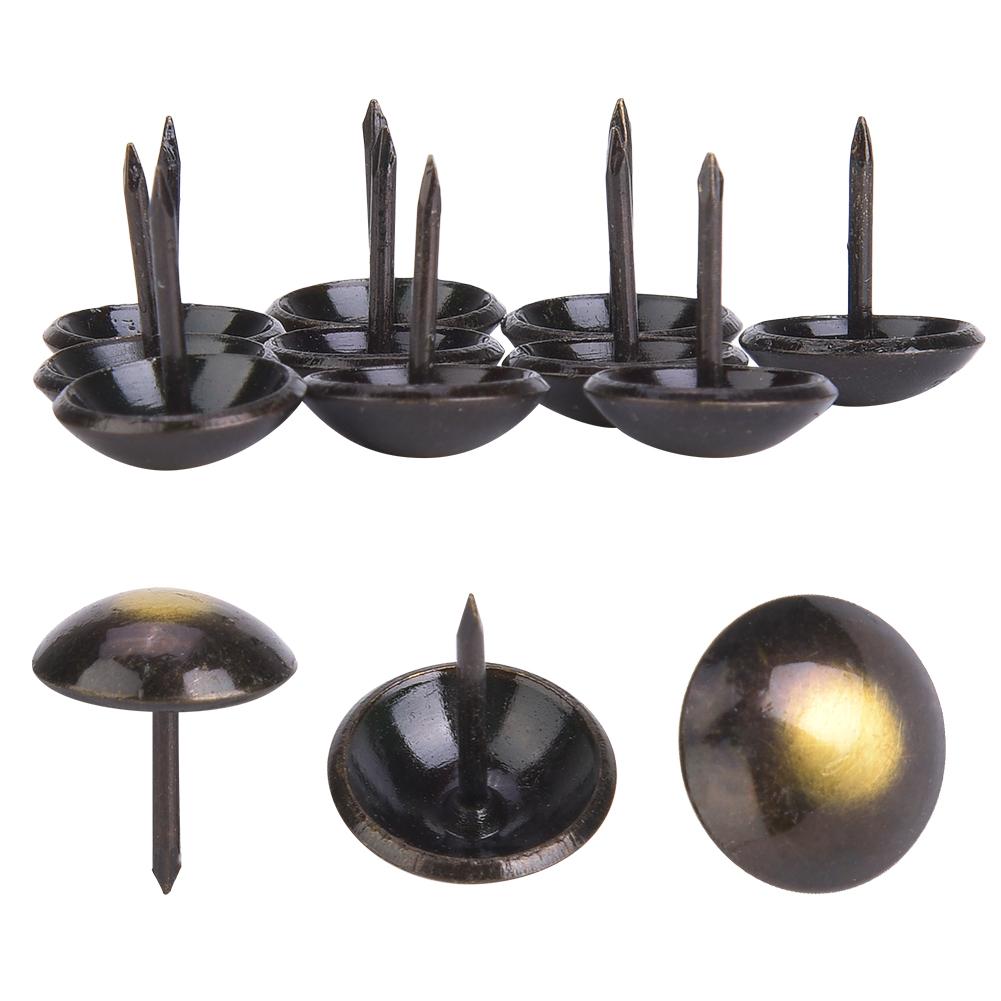 100Pcs Upholstery Nail Retro Round Head Thickened Decorative Furniture Accessories