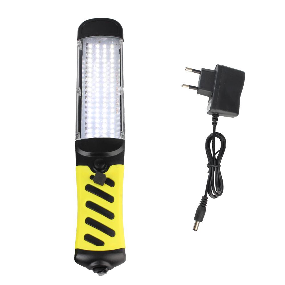 

Универсальный 6500K 40W беспроводной рабочий фонарь прожекторы с выключателем/крючком/магнитом 80 светодиодных бусин дальнего света портативный супер яркий чёрный