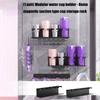 Sturdy Carbon Steel Cup Holder Set Magnetic Wall Mounted Kitchens Organizers For Utensils Bottles Storage