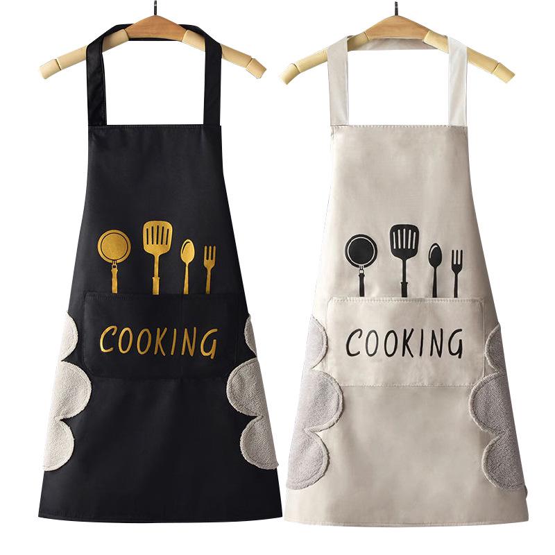Cute Waterproof & Oil-Proof Couples' Cooking Apron