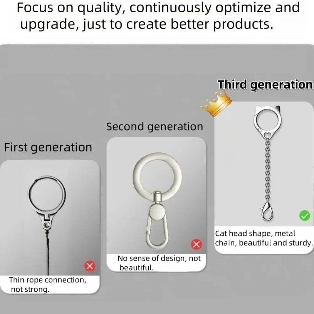 Metal Chain Cell Phone Strap Ring Buckle Mobile Phone Lanyard New Year Gift