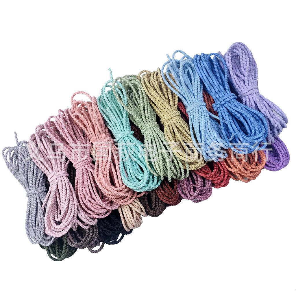 Korean High Elasticity Ribbed Rubber Hair Ties - Handmade DIY Hair Accessories