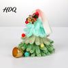 Festive Tabletop Centerpieces Mini Pipe Cleaner Christmas Tree Ornament Handmade Chenille Stem Xmas Miniature Gifts Craft with Bells Holiday Hanging