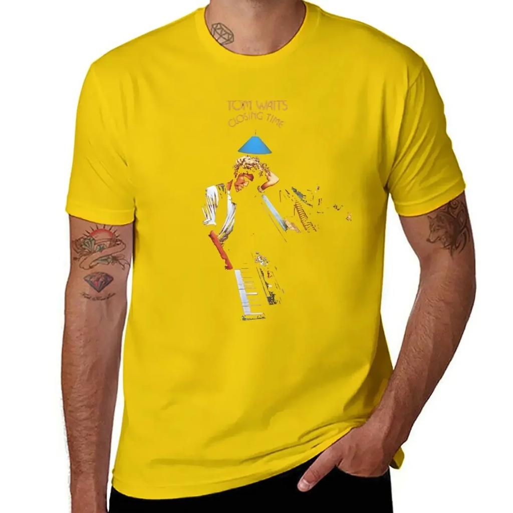 Tom aspetta- ora di chiusura Grafiche T-shirt stampa animale per ragazzi T-shirt nere ad asciugatura rapida per uomo