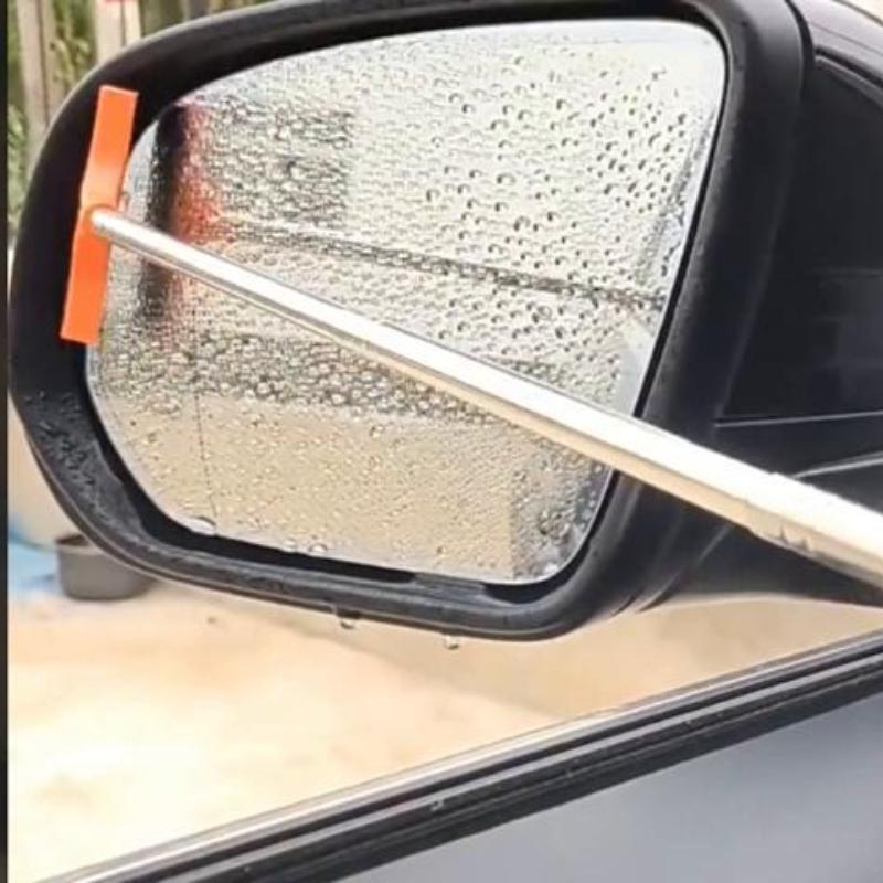 Φορητός τηλεσκοπικός υαλοκαθαριστήρας καθρεπτών αυτοκινήτου Φορητός τηλεσκοπικός καθαριστής υαλοπινάκων αυτοκινήτων βούρτσα καθαρισμού καθρέπτη αυτοκινήτου Καθαριστικό ομίχλης γυαλιού με μακριά λαβή