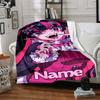 Custom Name Vampire Gothic Fantasy Art blanket for Couch & Bed, Plush Cozy Fuzzy Blanket Super Soft & Warm Blankets for Fall and Winter. 0908440