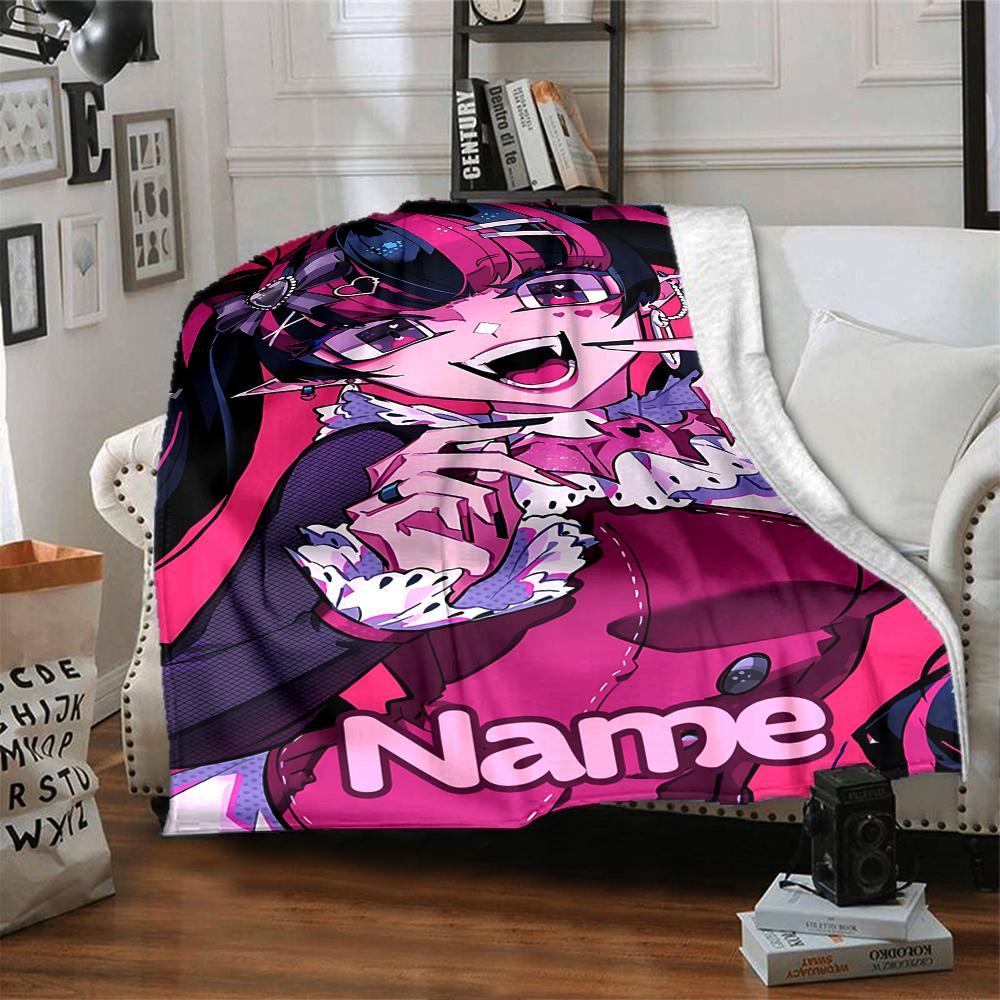 Custom Name Vampire Gothic Fantasy Art blanket for Couch & Bed, Plush Cozy Fuzzy Blanket Super Soft & Warm Blankets for Fall and Winter. 0908440