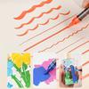 Liquid Acrylic Marker 12/24/36/48 Color Acrylic Paint Pen Brush Tip for Painting on Paper Wood Glass Fabric Metal Stone