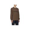 Fear of God Essentials Long Sleeve Crewneck T-Shirt with Drop Shoulder Unisex Tops Brown FOG-FW20-165