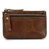 Genuine Leather Zipper Coin Wallet Men Wowen Natural Leather Small Short Purse Card Holder Cash Clutch Wallets Key Ring