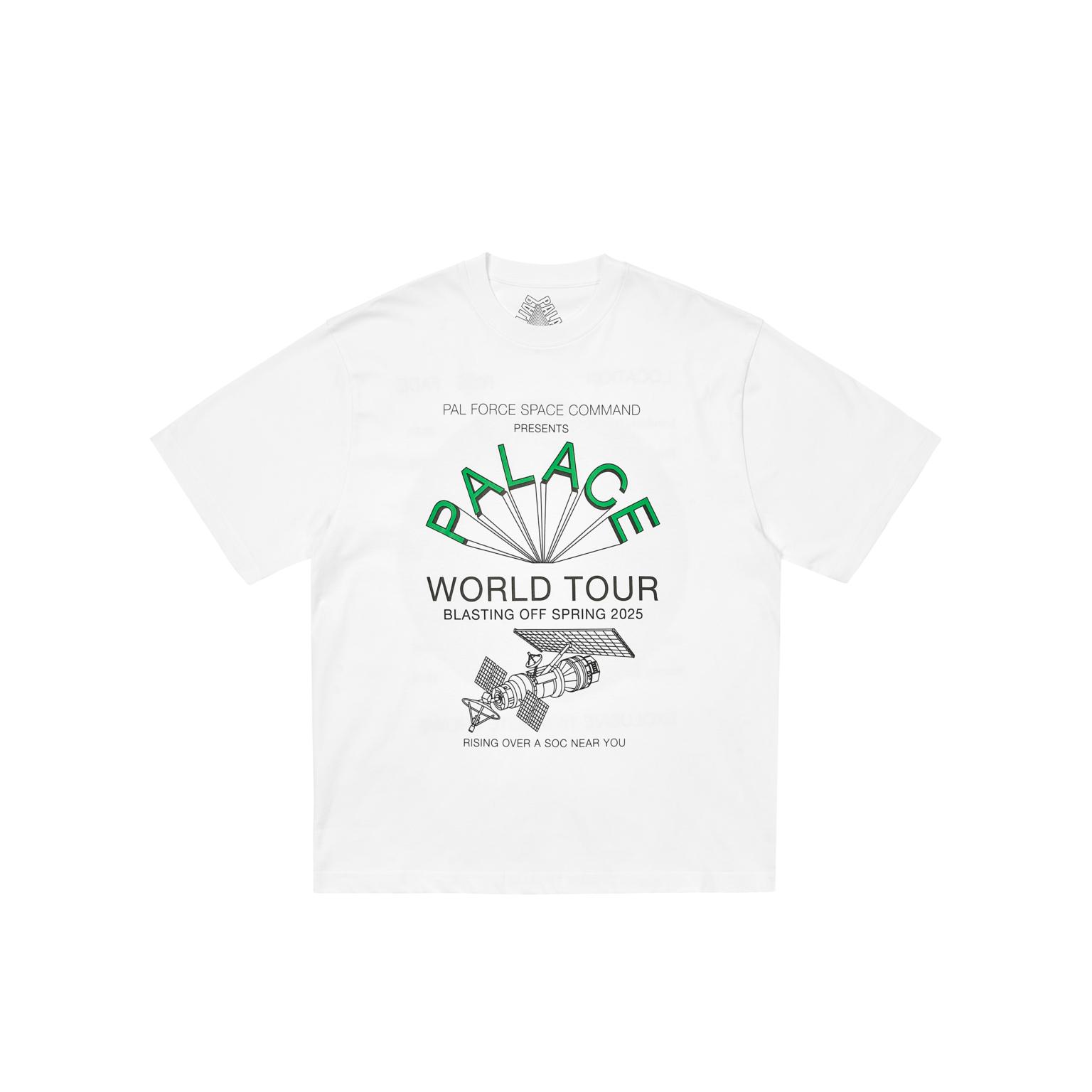 

Palace Футболка World Tour Белая Унисекс Топы P28TS064 M
