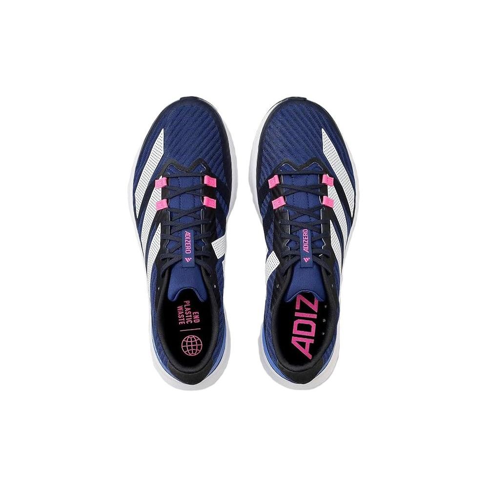 Adidas Adizero RC 5 Lace-Up Mesh Cushioning Durable Low-Top Carbon Plate Training Running Shoes Unisex Sneakers Blue Black ID6913