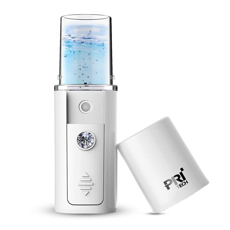 

PRITECH 3-in-1 Portable Hydrating Facial Mister with LED Makeup Mirror & Power Bank