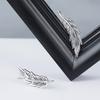 Diamond Leaf Silver Earrings Female S925 Sterling Silver Earrings