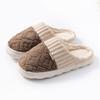 Cotton slippers spring and autumn winter home use indoor non-slip couple home warm winter plush