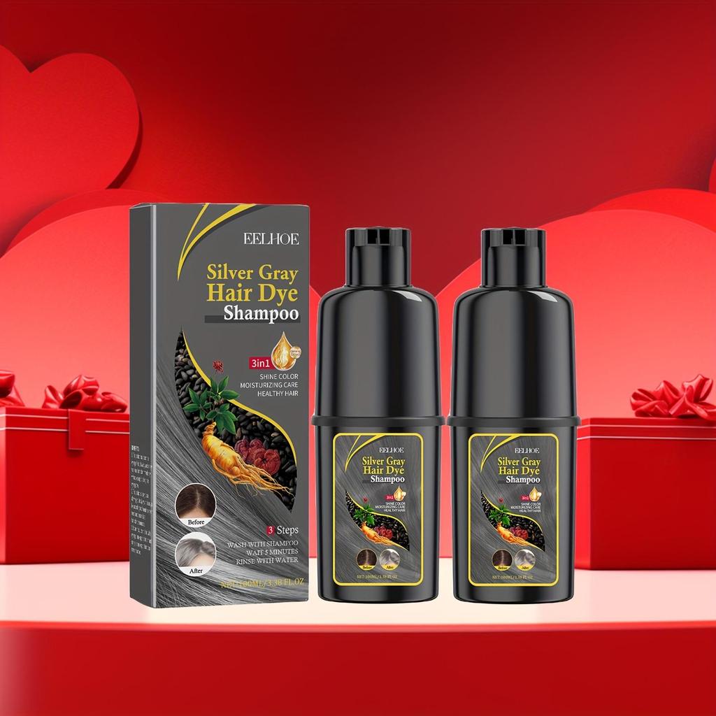 Szampon do włosów w kolorze srebrzysto-szarym 5 kolorów Pielęgnacja włosów Seria szamponów do pielęgnacji włosów delikatnie nawilża skórę głowy i ułatwia zmianę koloru