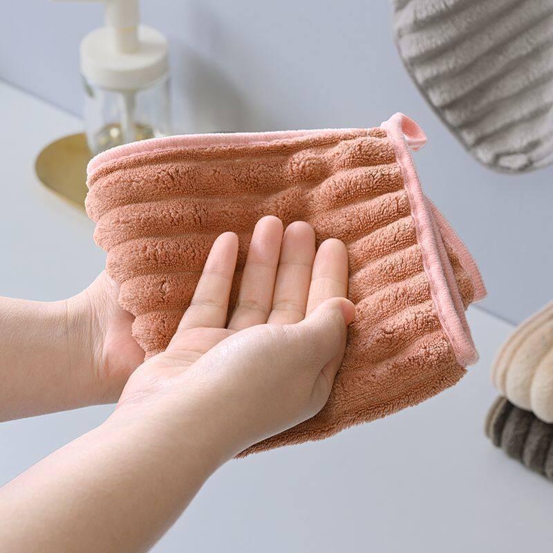 Soft Absorbent Hand Towel - Cute, Hangable Square Towel for Men, Women, and Children; Ideal for Kitchen & Bathroom