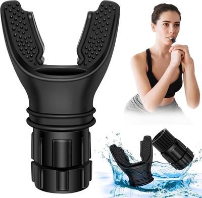 NORIQ Entraîneur Respiratoire Appareil d'Exercice de Respiration - Appareil Compact en Silicone Pur pour Exercer les Poumons, Entraîneur des Muscles Respiratoires, Idéal et Réglable