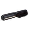 Hair Straightener Brush Negative Ion Curling Straightening Ion Dual Use Electric Hair Styling Comb for Home Black