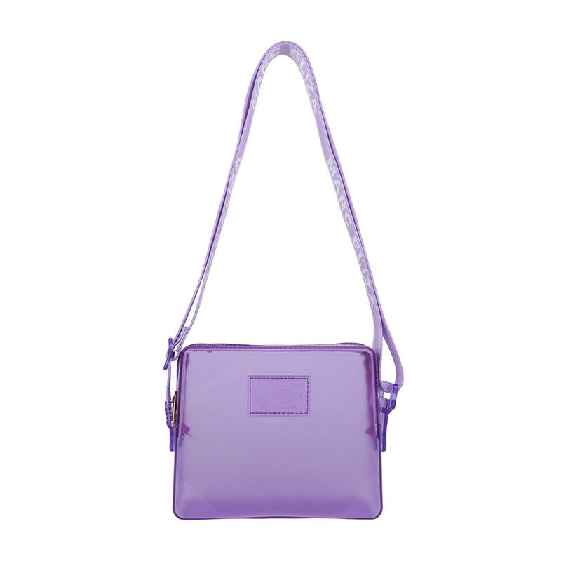 Handbag bag new fashion trendy transparent matte texture women's bag niche women's messenger bag