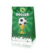 Athletic Event Gift Wrapping Kits Kraft Paper Bags and Soccer Field Designs Stickers Handmade Party Supplies