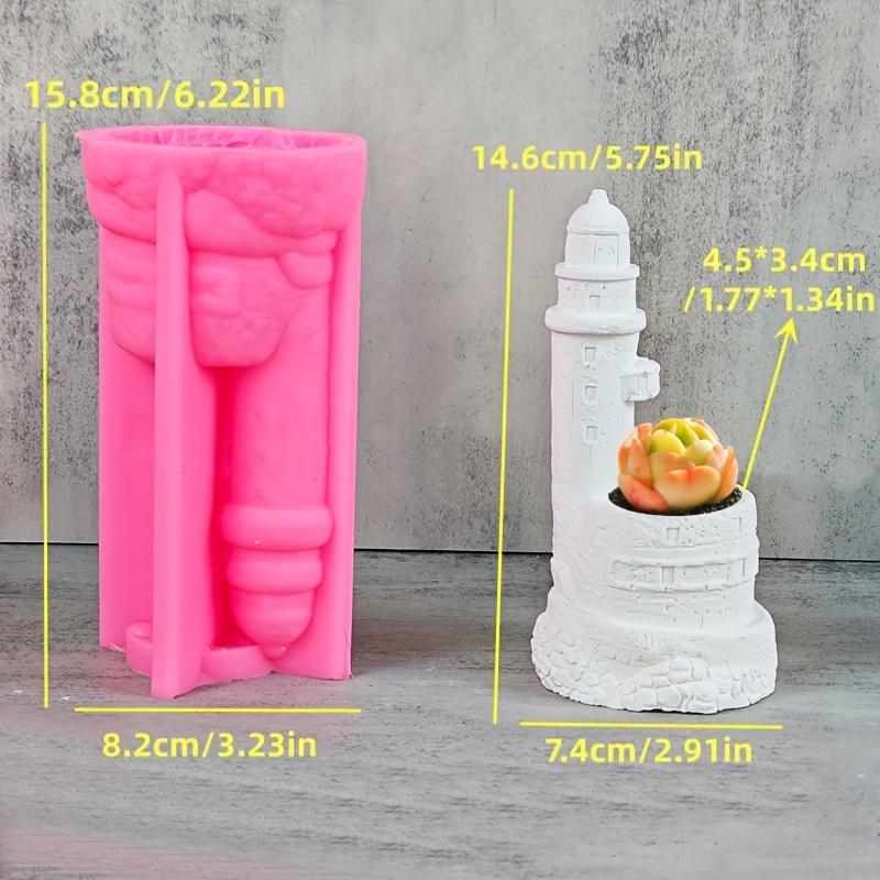 

Large DIY Marine Animal Whale Seal Succulent Plant Flower Pot Resin Silicone Mold Lighthouse Candle Cup Concrete Gypsum Mold