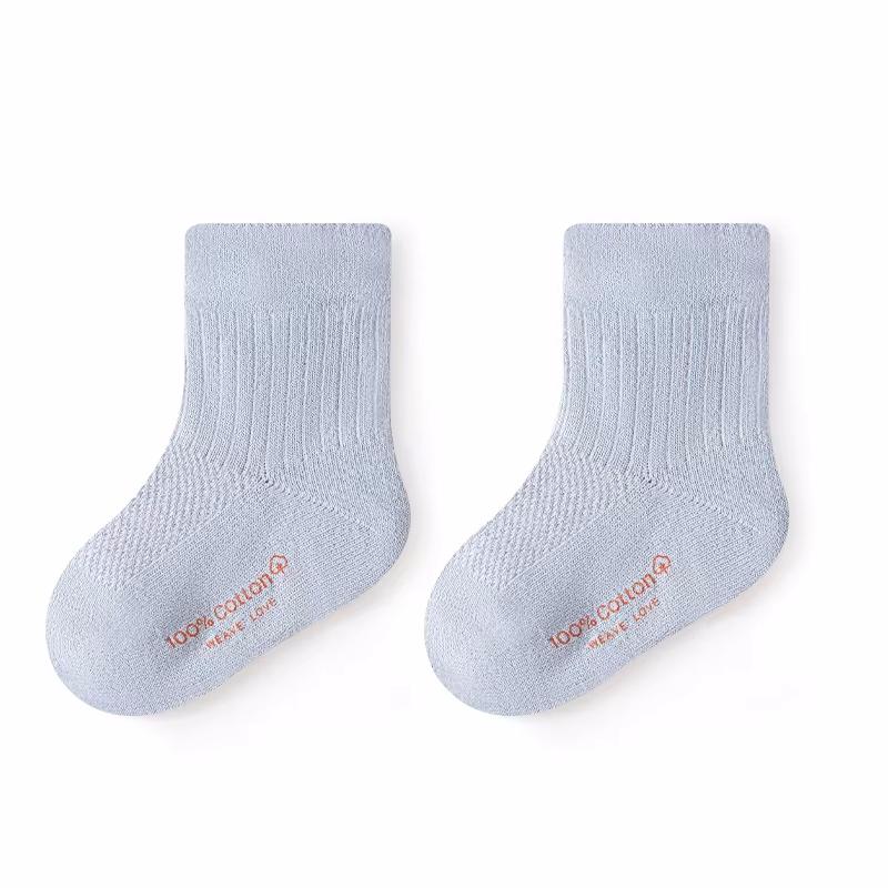 Summer Mesh Thin Baby Toddler Boy Girls Sock Cotton Casual Solid Children's Socks For Girls Boys Soft Breathable Kids Sock 0-5Y