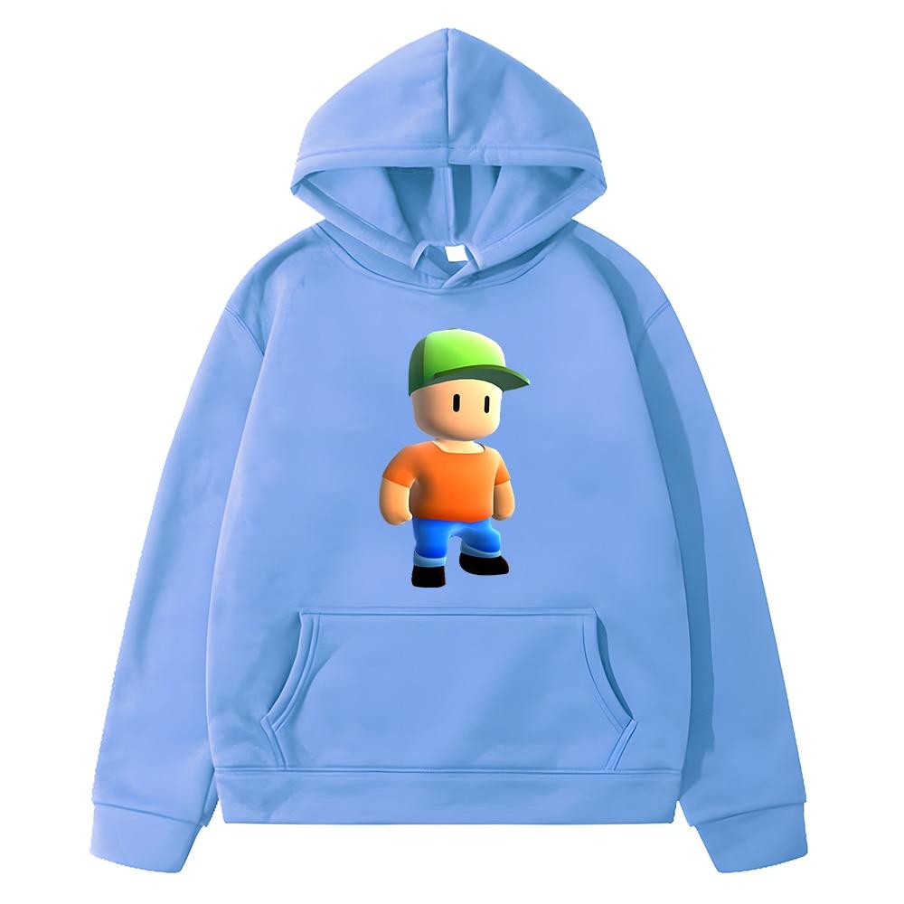 Stumble Guys Mikiny Dětské Anime Mikiny s kapucí Podzimní Mikiny Ležérní Fleecový svetr y2k sudadera chlapci dívka oblečení hoodie2023 Dětské oblečení