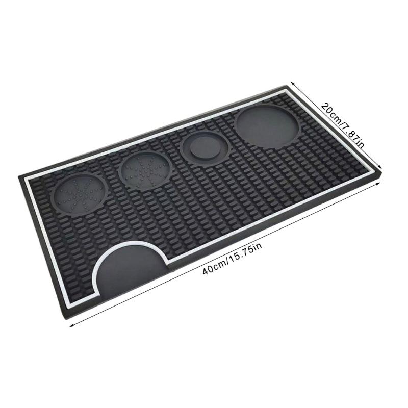 Verdickte Espresso-Werkzeugmatte Wasserdichte Oberflächen Espresso-Tampermatte Perfekt für die Kaffeezubereitung 40x20x1cm