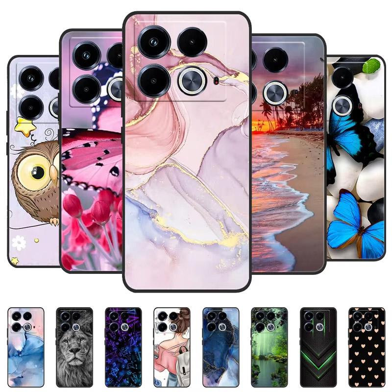 Pour Housse Infinix Note 40 Coques Mignonnes Pour Infinix Note 40 Silicone Souple TPU Coques Arrière Pour Infinix Note 40 X6853 Housse Protectrice